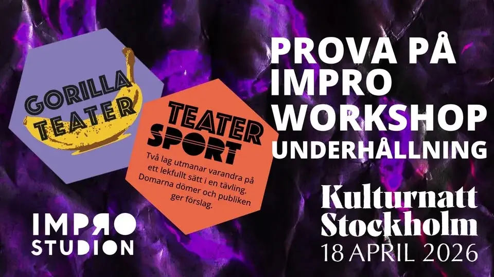 Improstudion på Kulturnatt Stockholm! 💜