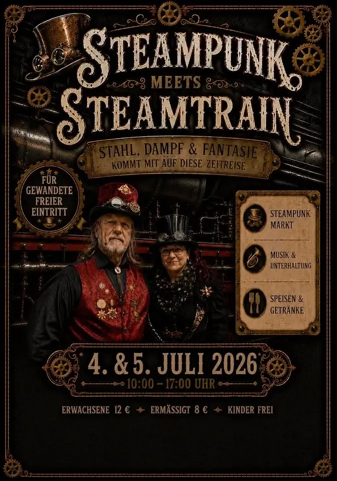 STEAMPUNK meets STEAMTRAIN