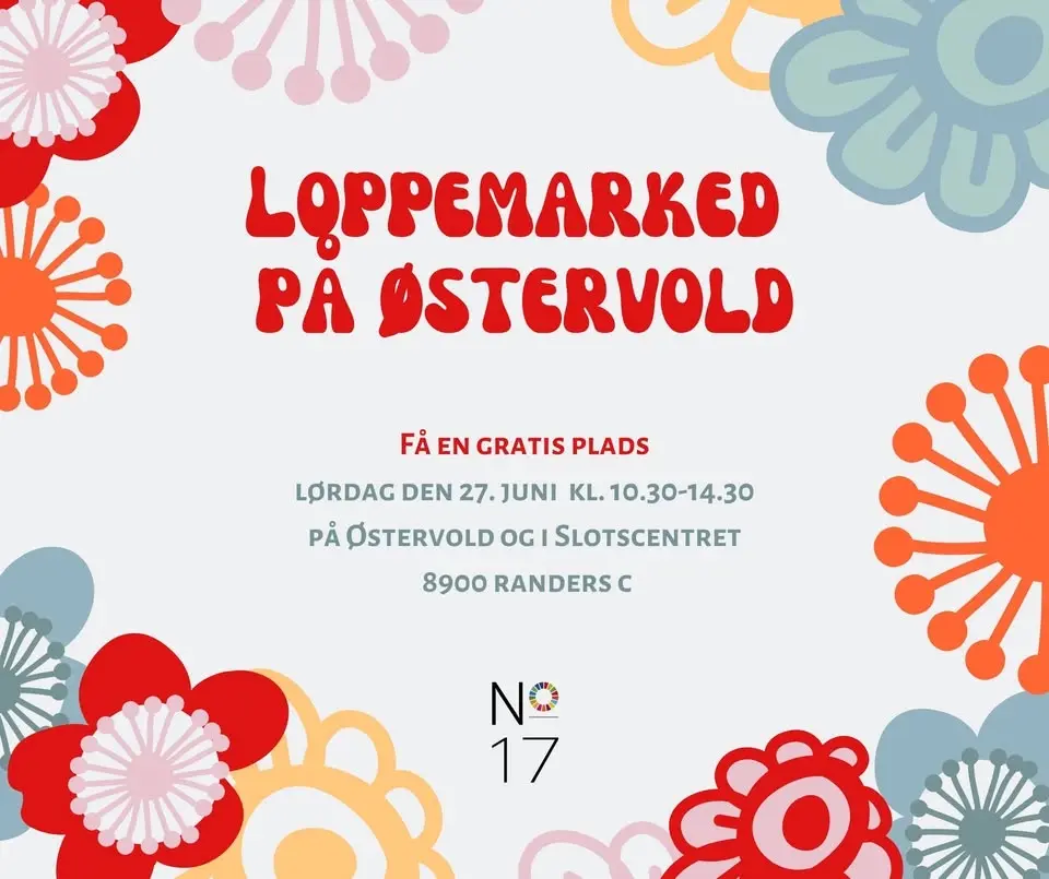 Kom til loppemarked på Østervold lørdag den 27. juni — og få en gratis stand 🌸♻️