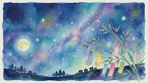 🎨🖌Paint & Sip "Star Festival🎋/Starry Sky🌠" in Shibuya 東京でペイント&ワイン 「七夕」