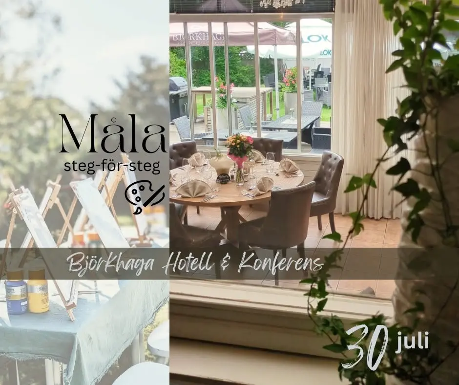 Måla & fika utomhus! För dig som vill göra något nytt och roligt.