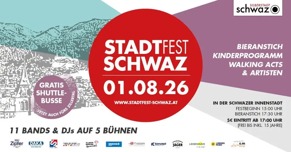 STADTFEST SCHWAZ 2026