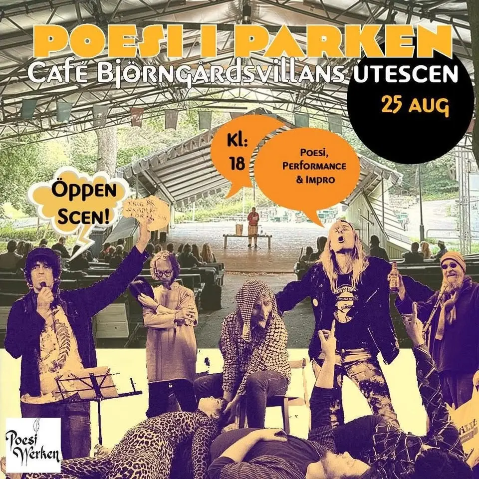 Poesi i parken – Öppen scen för poesi, performance och impro