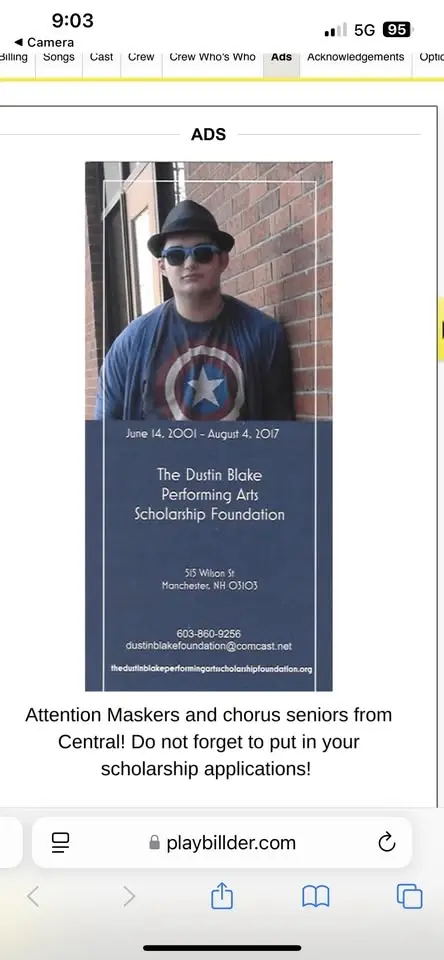 9th Annual “ REMEMBERING DUSTIN “ Fundraiser 