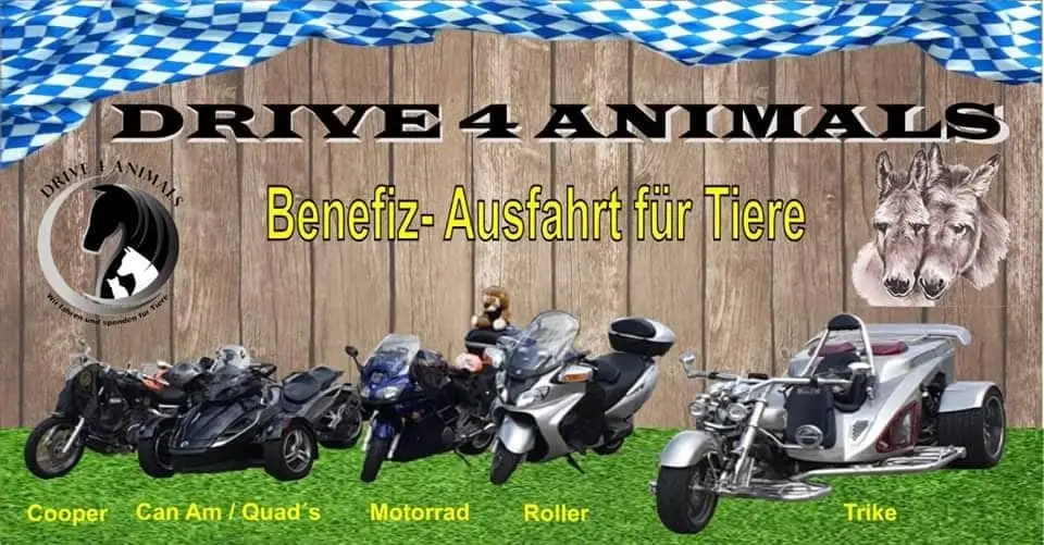 10-jähriges Jubiläum Drive4Animals 2026 Mega Benefiz- Tour