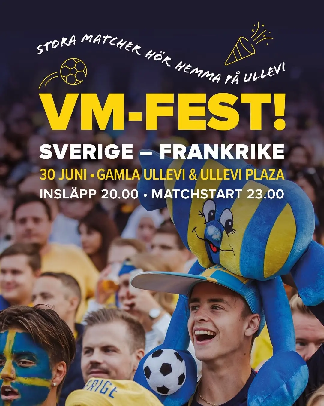 Sverige – Frankrike på Gamla Ullevi