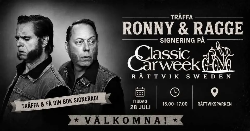 Skivsignering – Ronny & Ragge – Rättviksparken 28 juli 2026