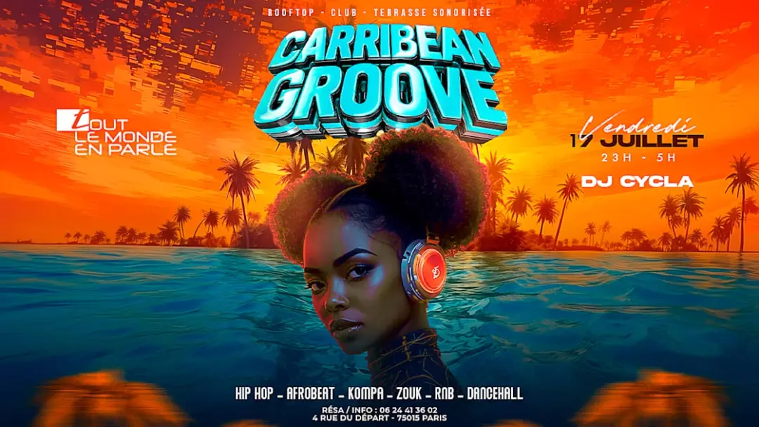 Soiree Caribbean Groove ,Club Terrasse Hiphop Afrobeat