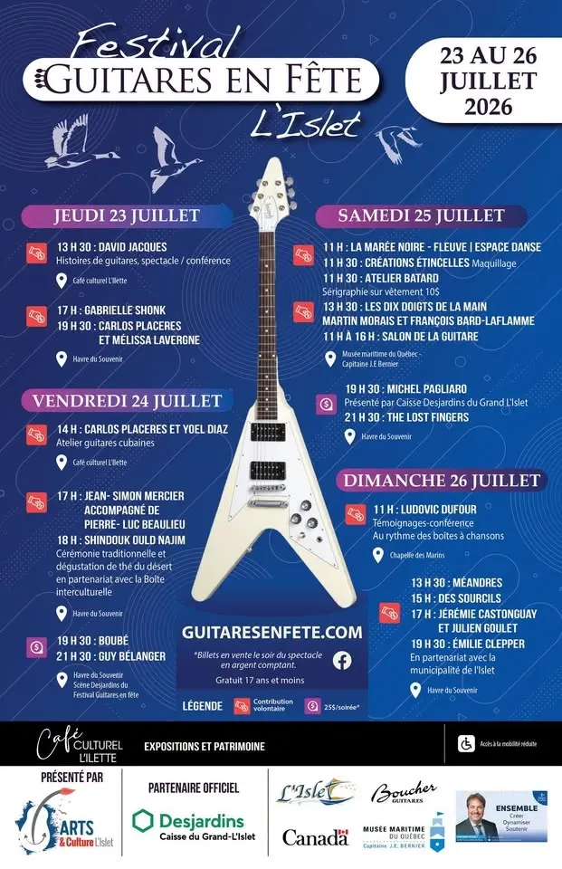 FESTIVAL GUITARES EN FÊTE DE L'ISLET