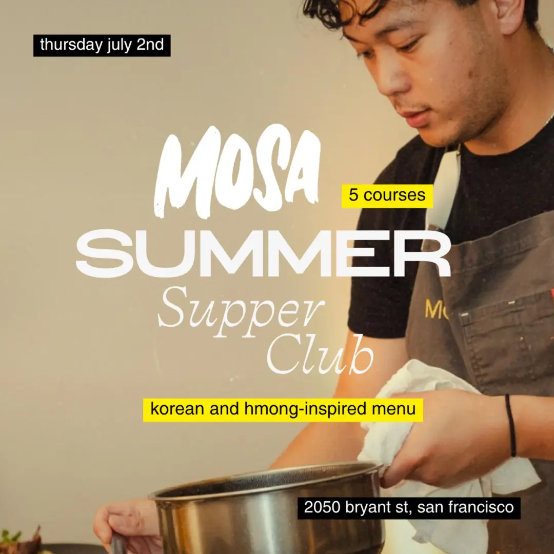 🍽️ MOSA’s Supper Club: 5-Course Hmong & Korean Menu (7/2)