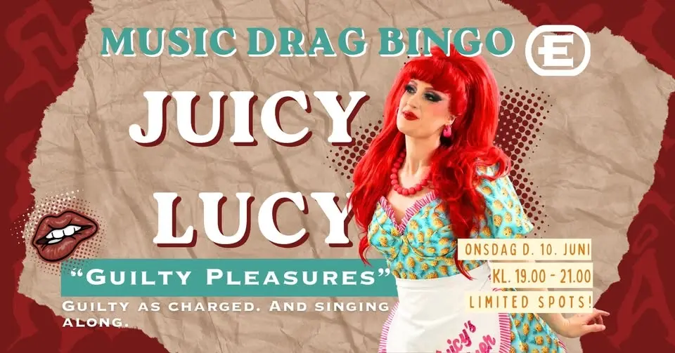 🎶MUSIC DRAG BINGO! #3 - 💋 Guilty Pleasures & Juicy Lucy 💃🏼