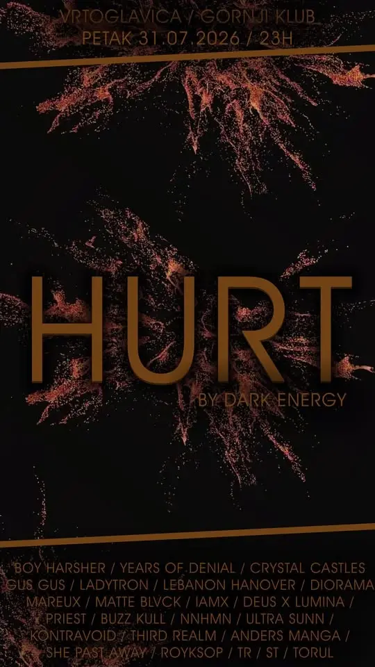 HURT by Dark Energy - Vrtoglavica, Gornji Klub - Petak 31.07.