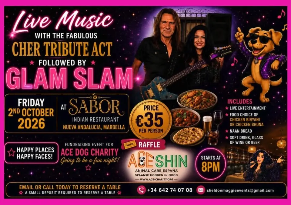 Curry and Live Music Night Cher and Glam Slam