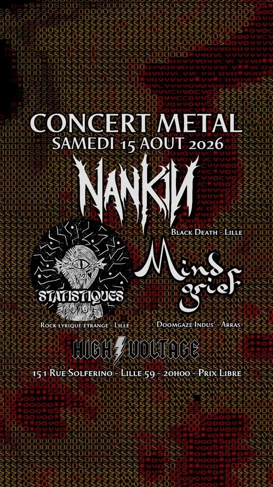 NANKIN - MiNDGRiEF - STATISTIQUES @ High Voltage, Lille
