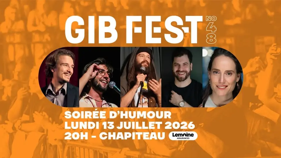 Soirée d'humour 🔸 Gib Fest 2026