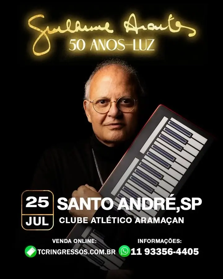 Guilherme Arantes em Santo André - Clube Aramaçan