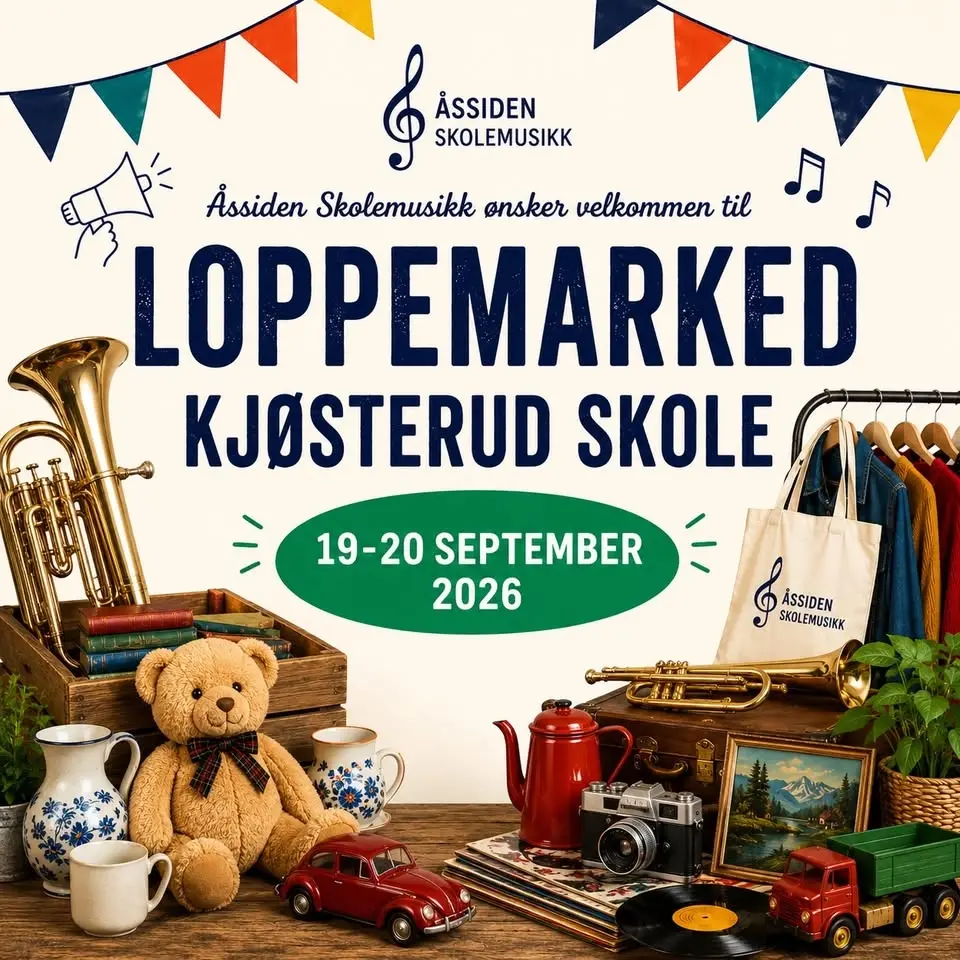 Loppemarked 2026 Åssiden Skolemusikk