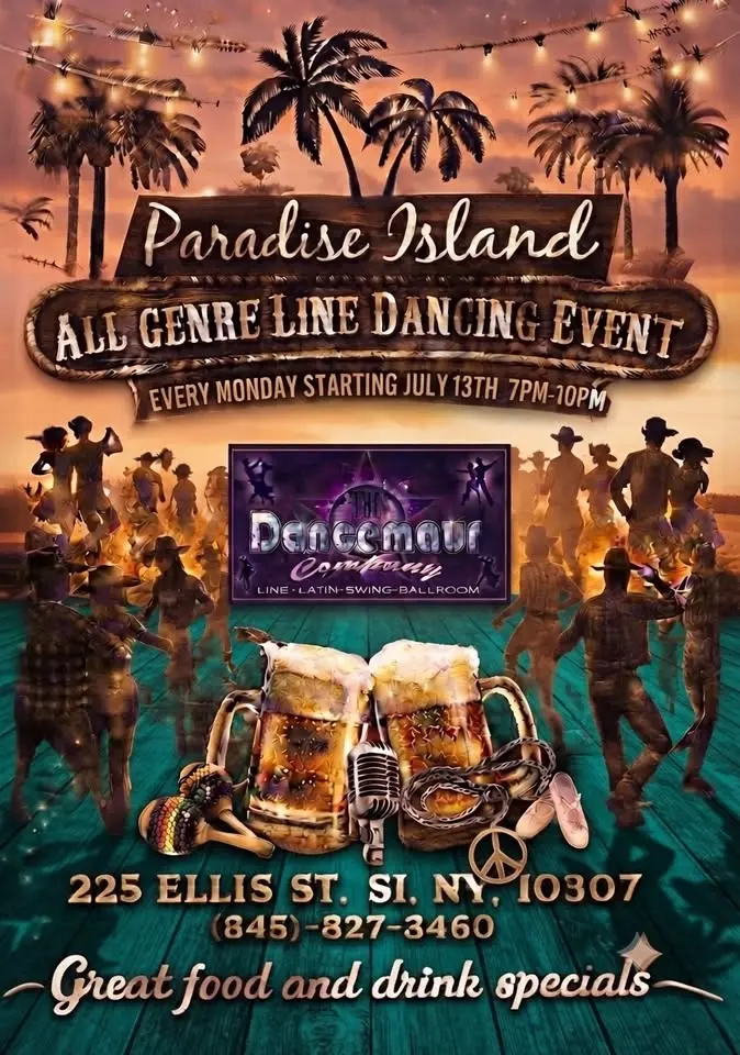 Line Dancing Paradise Island SI Tiki Bar