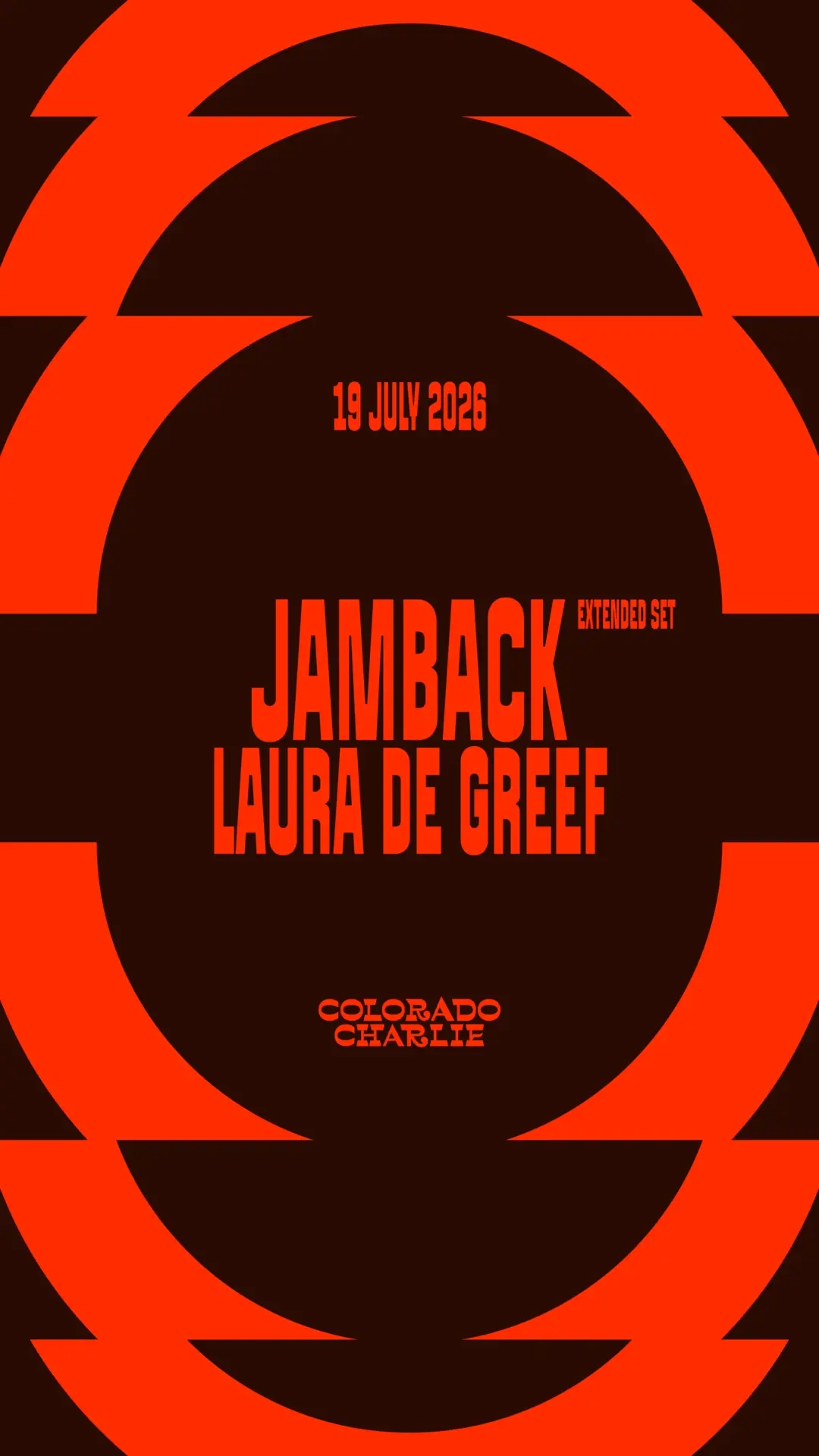 Colorado Charlie with Jamback (extended set), Laura De Greef (SOLD OUT)