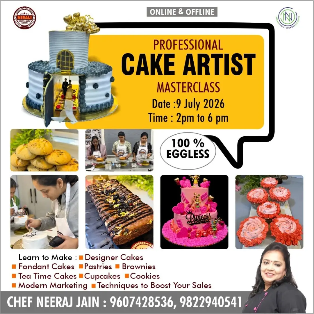 Professional Cake Masterclass by Chef Neeraj Jain – Commercial Edition