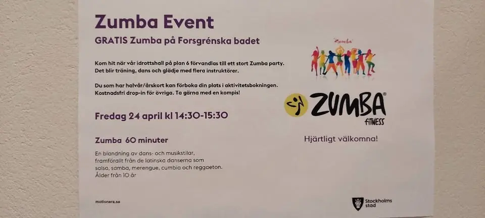 Zumba event gratis