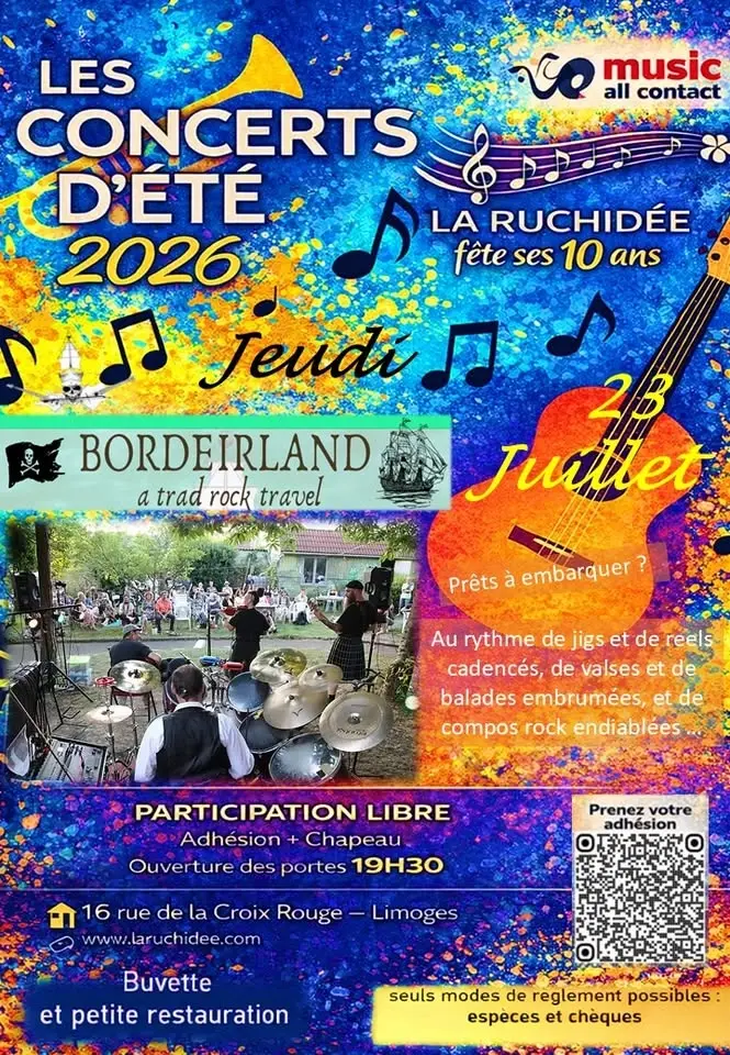 Bordeirland ; Concert d'été à La Ruchidée