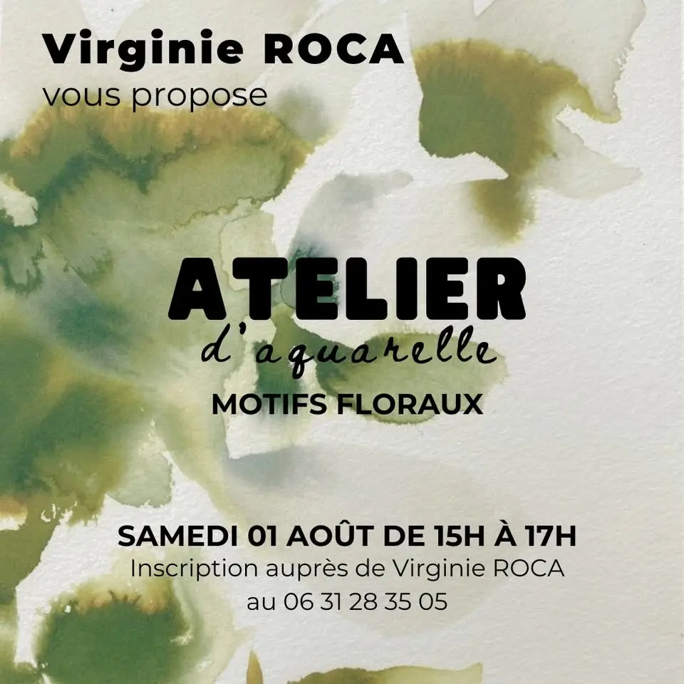 Atelier aquarelle : Motifs floraux