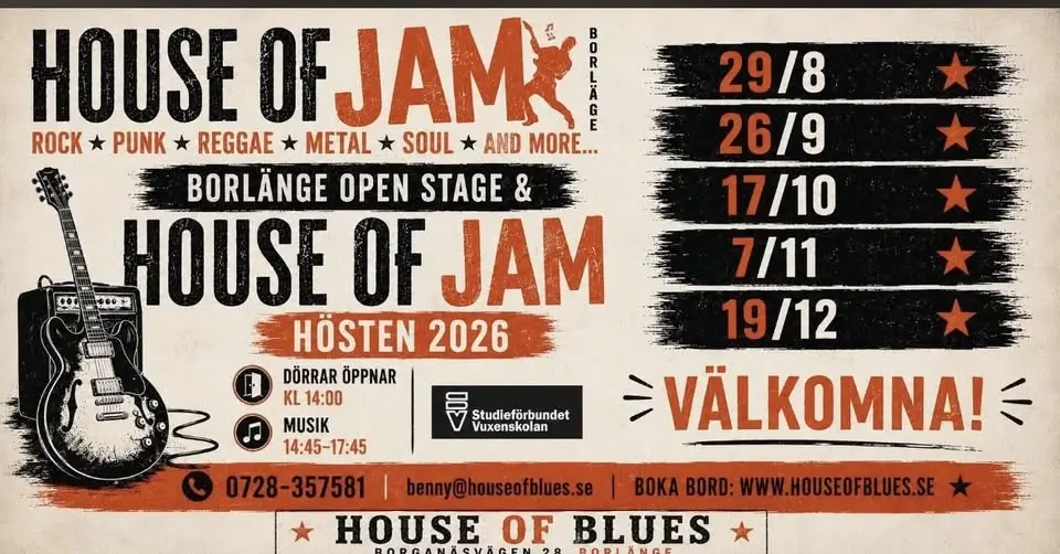 Borlänge Open Stage & House of Blues Jam