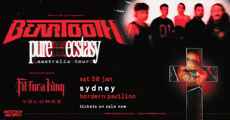 BEARTOOTH // Sydney // pure ecstasy australia tour // with FFAK & Volumes // Hordern Pavilion