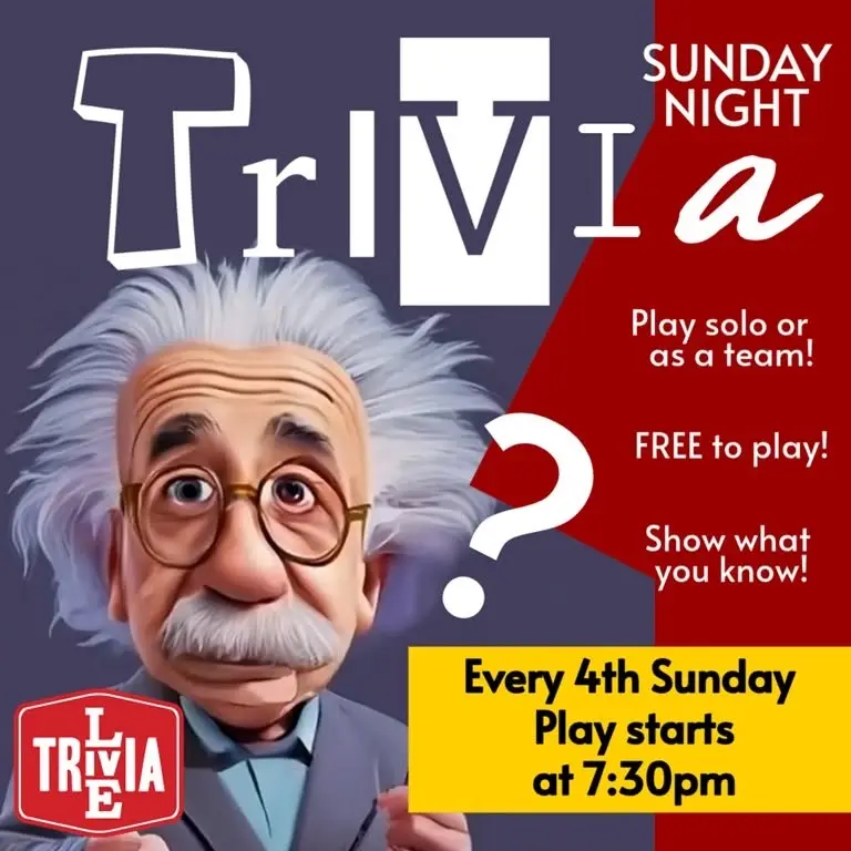 Sun Trivia Night at The Rock!