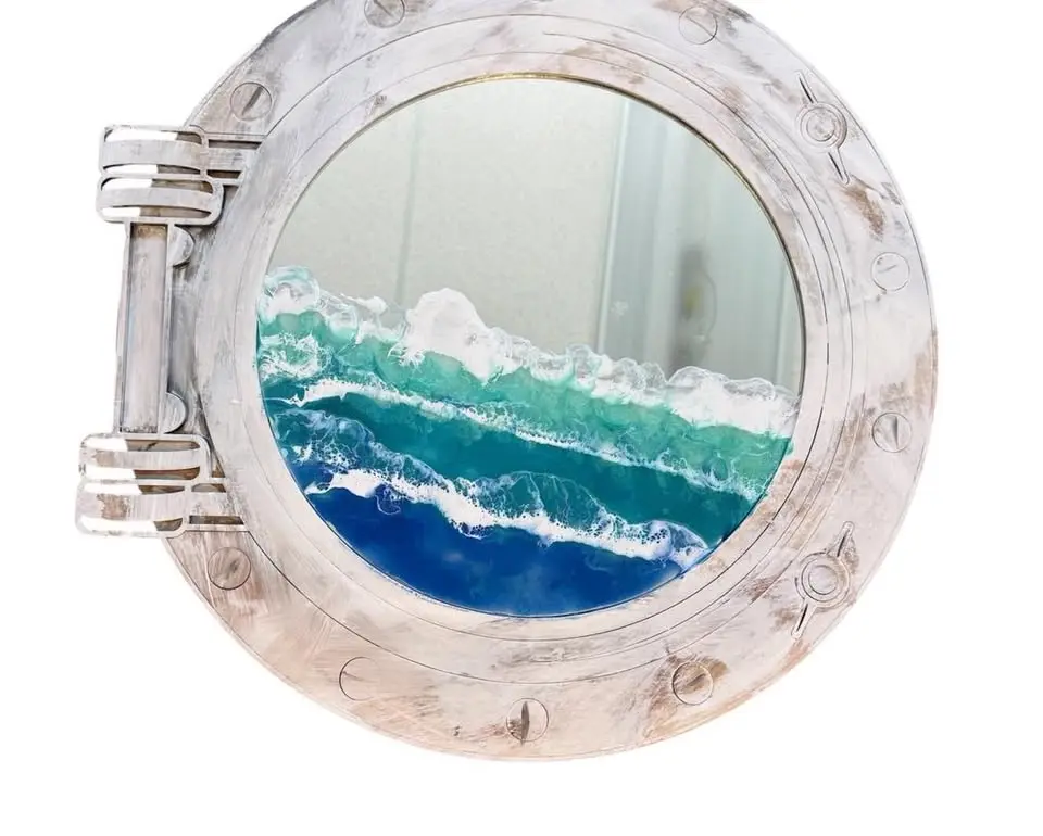 Porthole Resin Pour Mirror/Tray Workshop