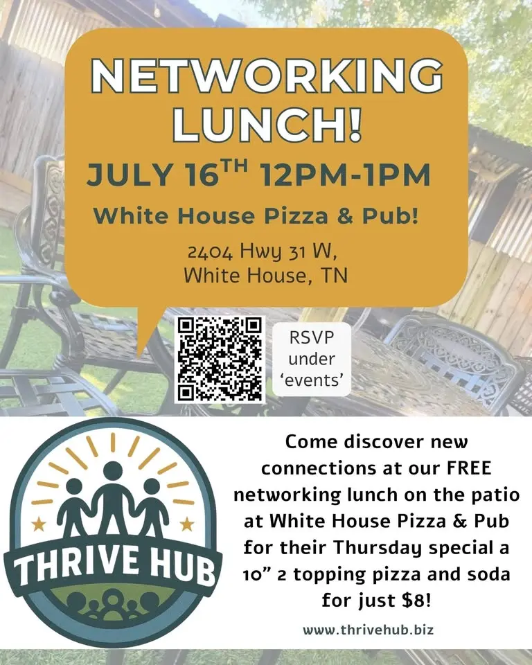 Networking Lunch on the Patio at White House Pizza & Pub