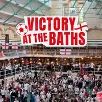 Victory at the Baths: England World Cup Round of 32 Fanzone