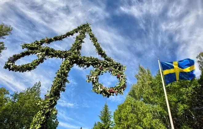 Midsommarfirande i Flädie