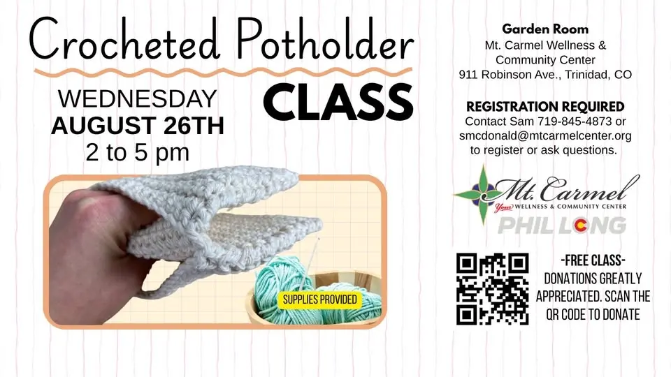 Crocheted Potholder Class