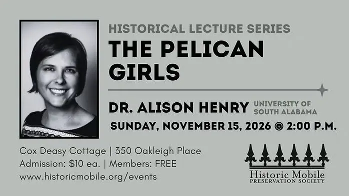 "The Pelican Girls" - Dr. Alison Henry - November Lecture