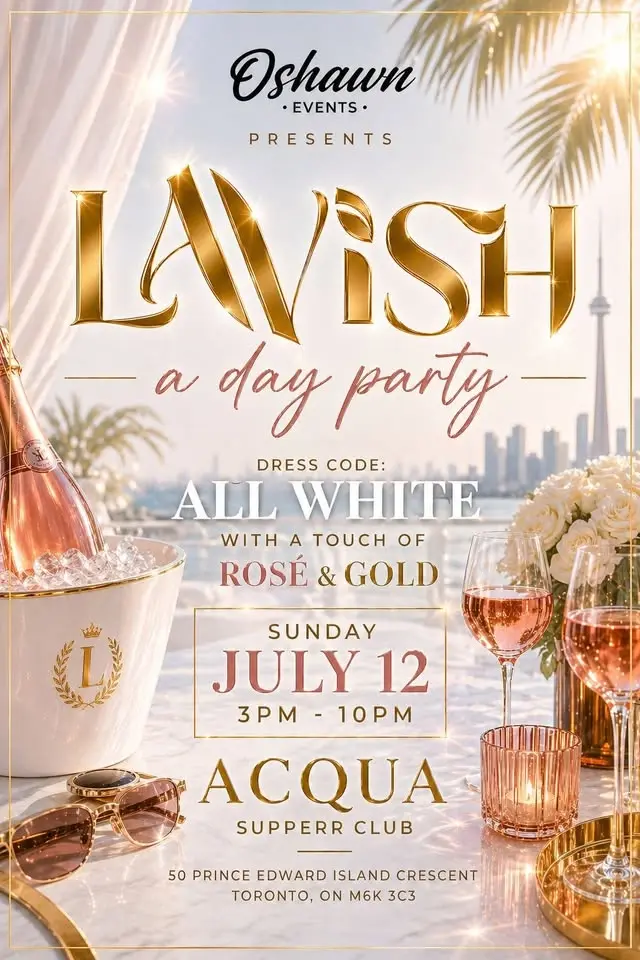 Lavish All White with a splash of Rosè and Gold