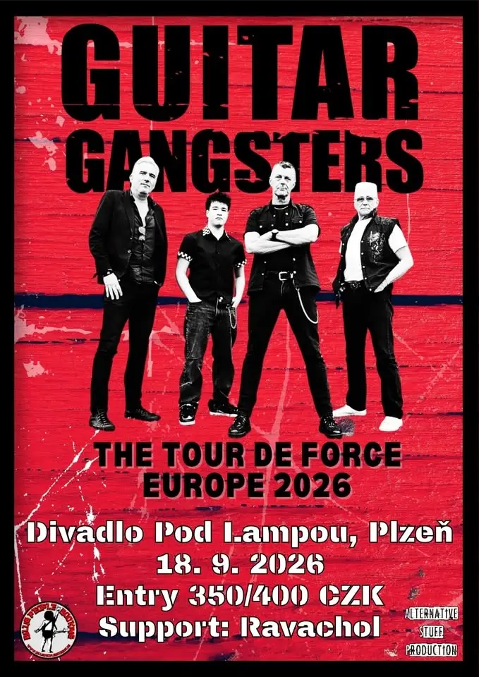 Guitar Gangsters (UK), support: Ravachol (CZ)