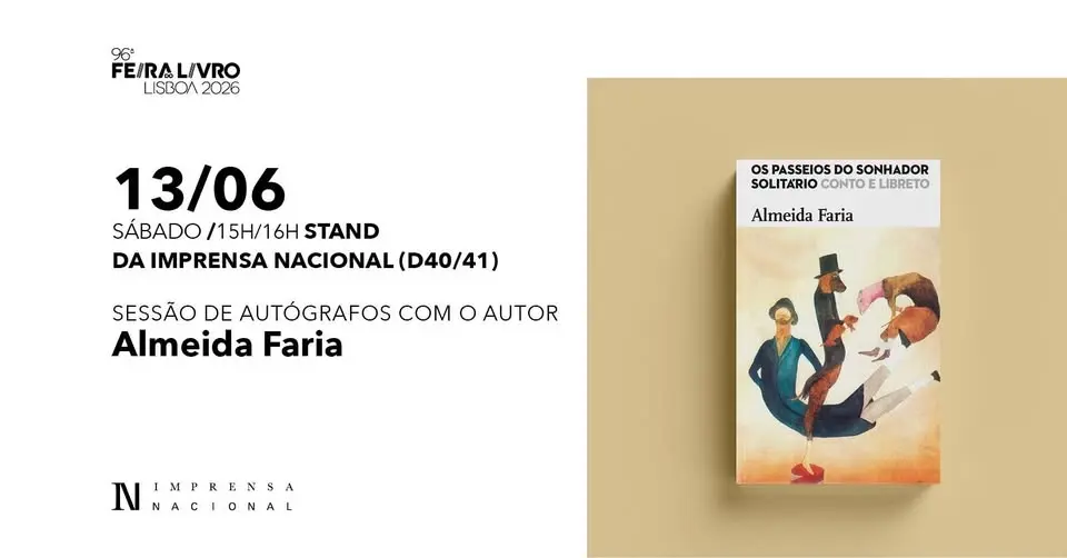 Sessão de Autógrafos com Almeida Faria, na Feira do Livro