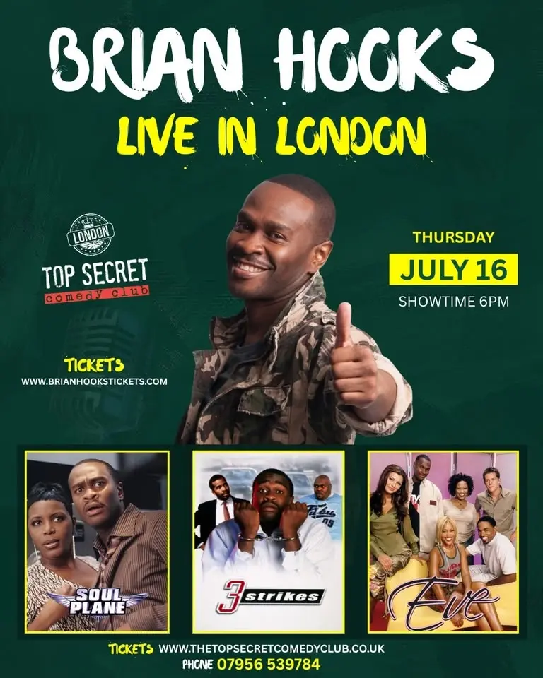 BRIAN HOOKS LIVE IN LONDON!