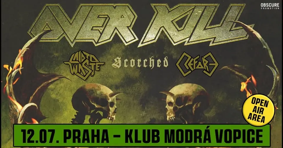 OVERKILL, LAID TO WASTE, REFORE - Praha