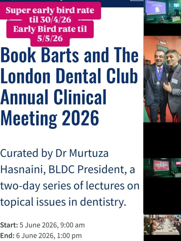 Barts & the London Dental Club Annual Clinical Meeting 2026