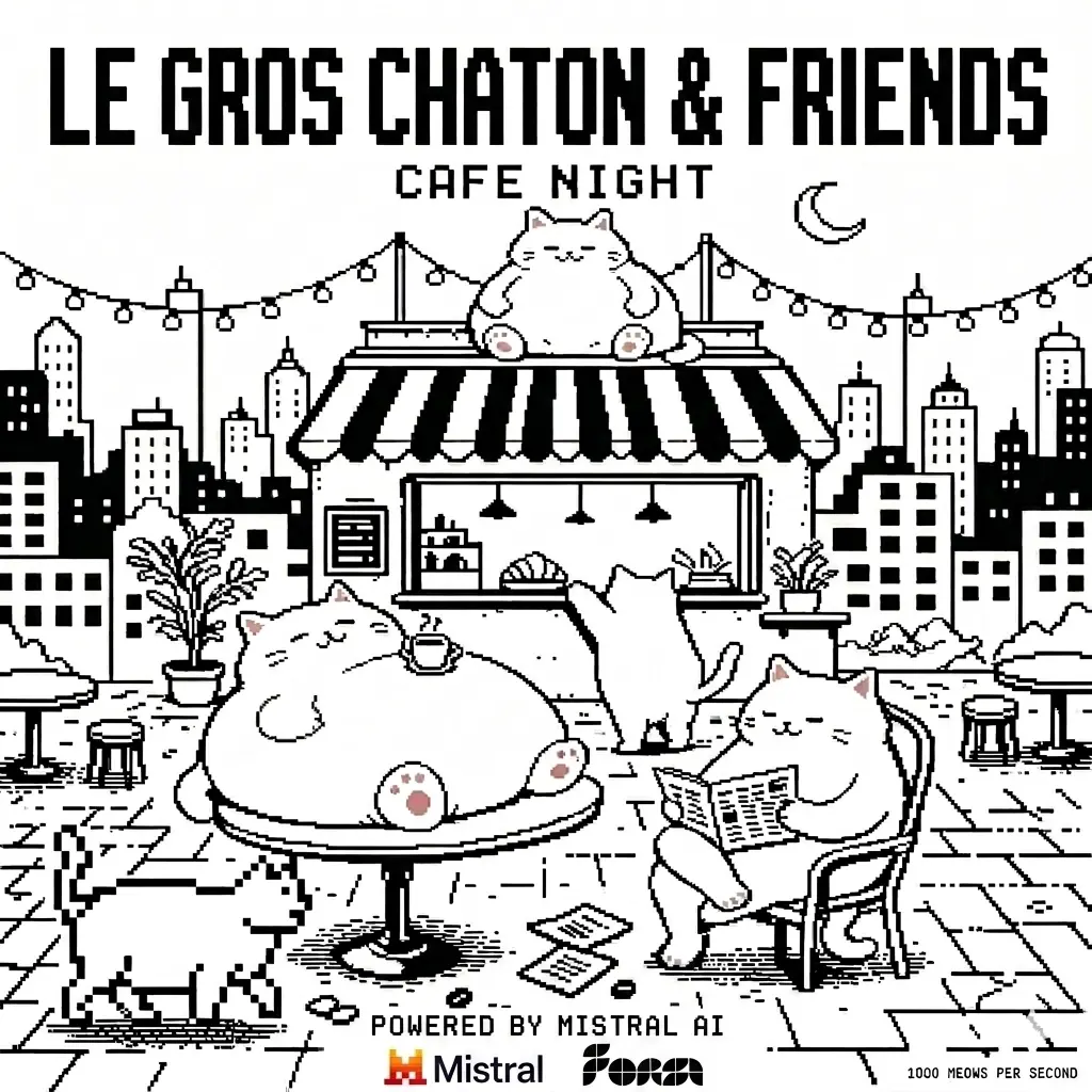 AI Cat Cafe: Le Gros Chaton and Friends