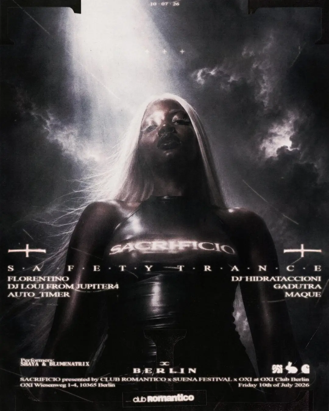 Sacrificio presented by Club Romantico x Suena Festival x OXI