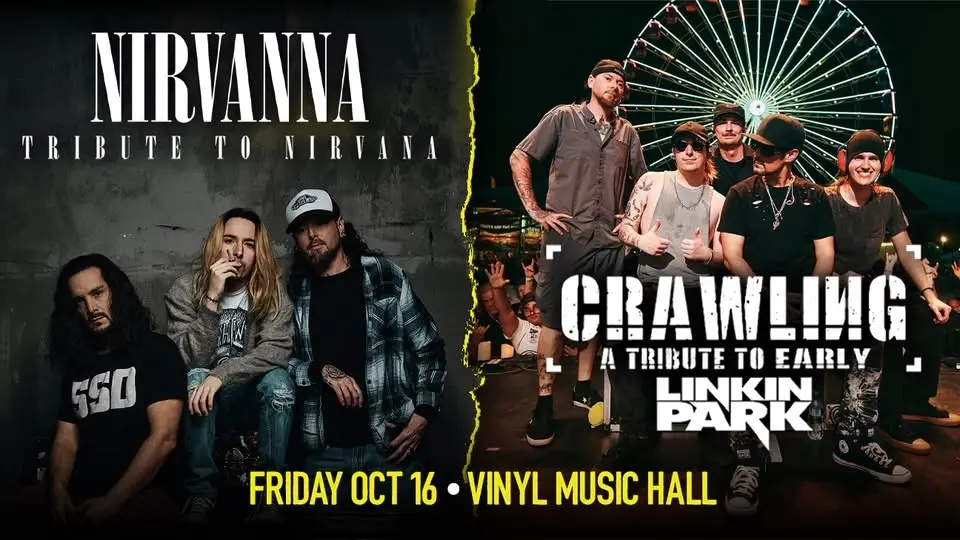 Nirvanna - Tribute to Nirvana & Crawling - A Tribute to Early Linkin Park at Vinyl Music Hall