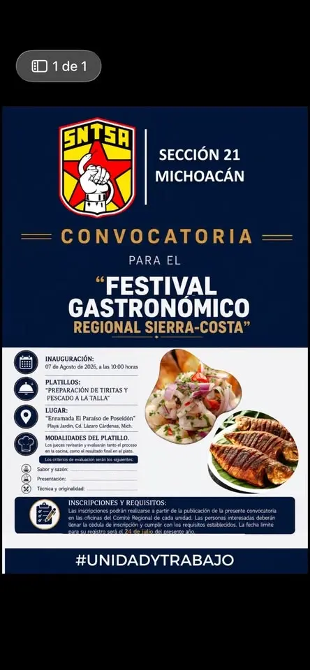 FESTIVAL GASTRONÓMICO REGIONAL SIERRA - COSTA