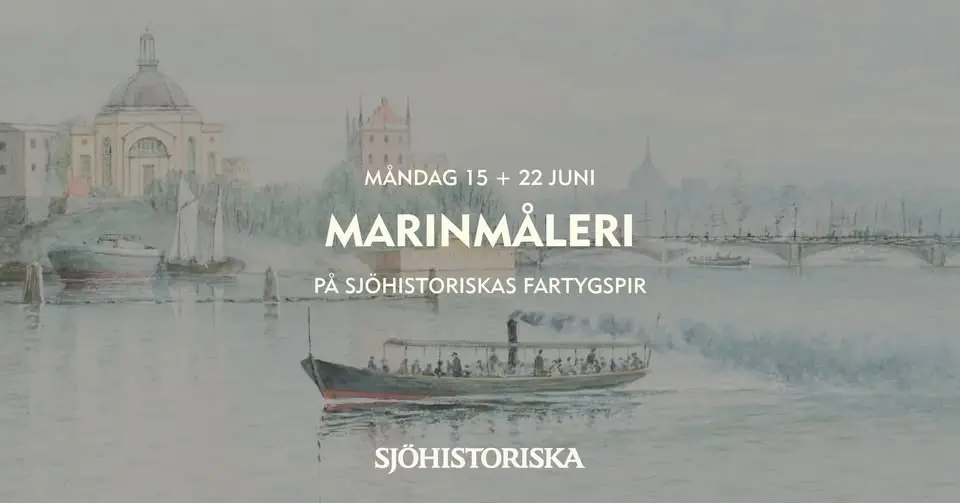 Marinmåleri på Sjöhistoriskas fartygspir