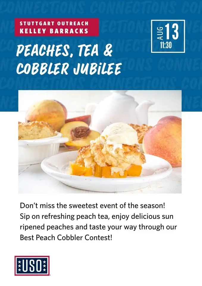 Peaches, Tea & Cobbler Jubilee