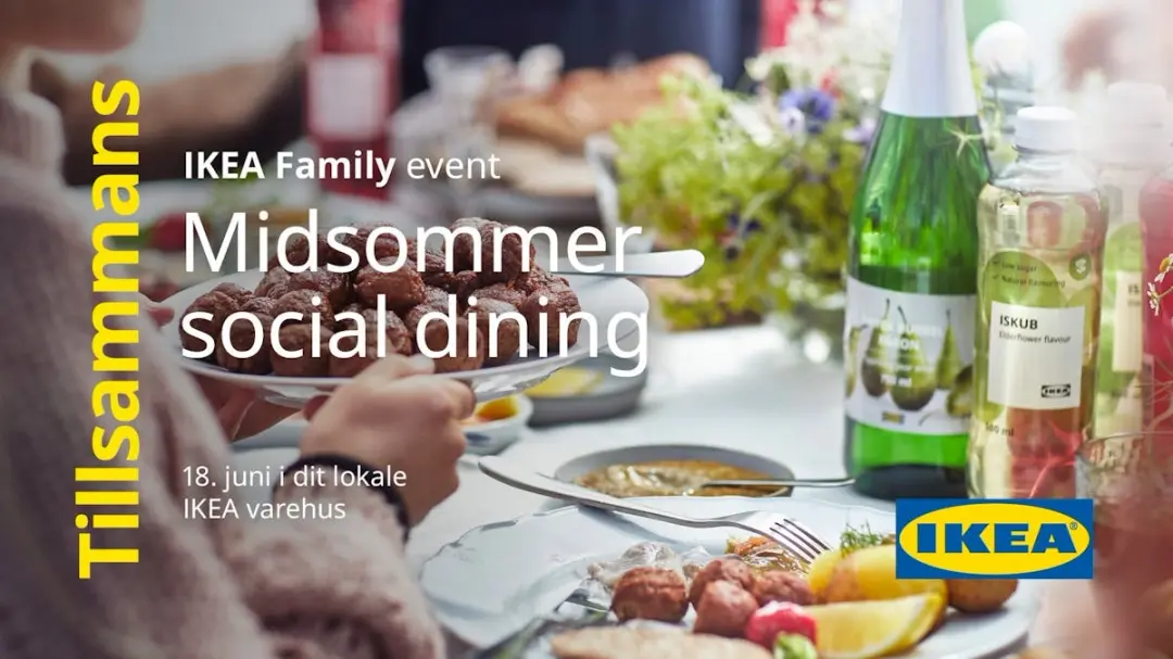 Midsommer social dining i IKEA Aarhus