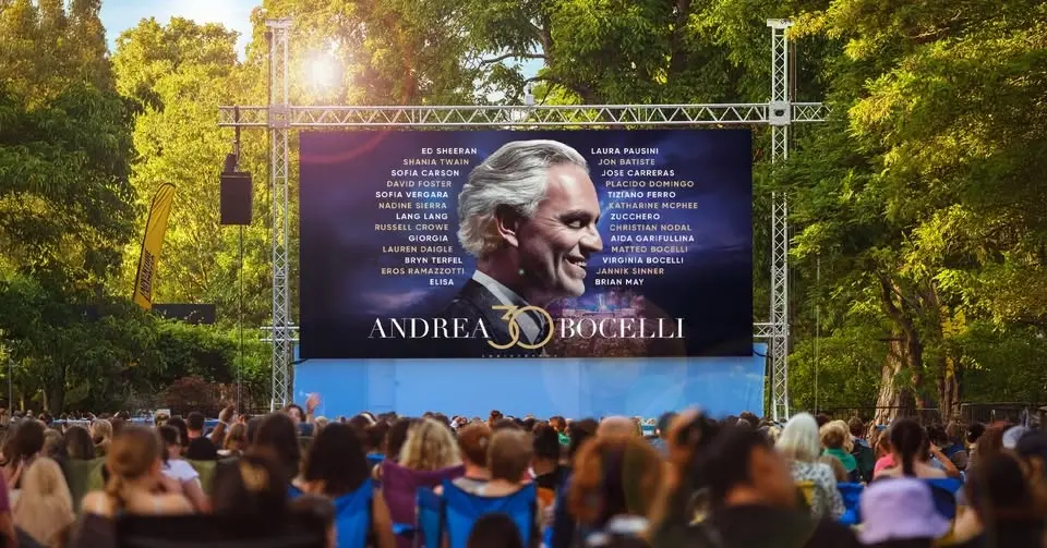 Andrea Bocelli Outdoor Cinema Celebration at Burghley House